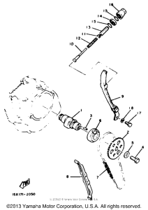 XT125J Camshaft - chain