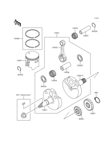  Коленвал и поршни