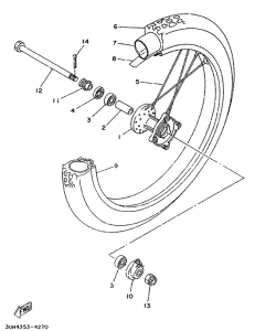 DT50LC Переднее колесо