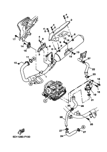 YBR250 Выхлопная система