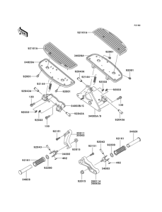 VN1500 Подножки