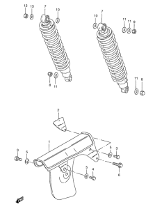 TS185 Задние амортизаторы