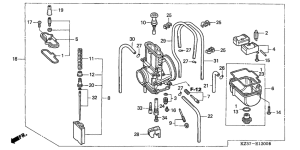 CR250R Carburetor assy