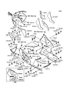 ZX1200 Обтекатель нижний