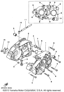 RT180E Картер двигателя