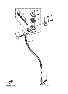 XV400 Передний тормозной цилиндр