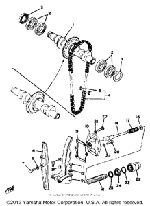XS650SF Camshaft-chain tensioner