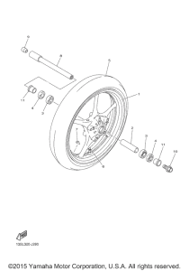 YZF-R6 Переднее колесо
