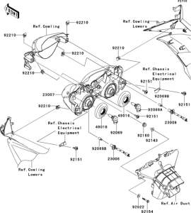 ZX600 Фара
