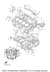 FJR13AEV Картер двигателя