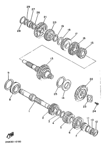 FZ600 Трансмиссия