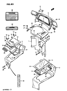 GV1400 Inner cowling gv1400gcg / gch