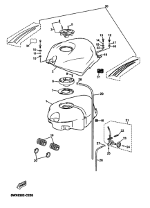 TZR50 Tank fuel
