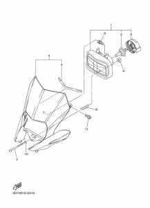 WR250R ヘツドライト