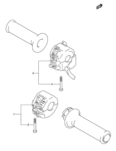 GSX600 Рулевой переключатель