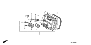 XL125V Крышка головки цилиндров,передняя