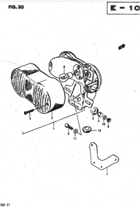 RV50 Задний комбинированный сигнал