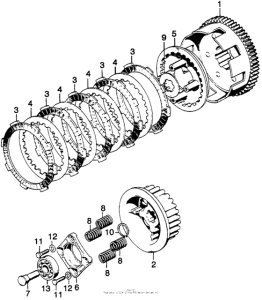 CL125 Сцепление