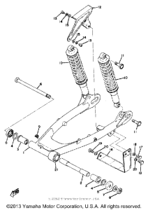 DT100B Rear arm rear cushion chain case