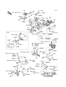 KLE650 Рама ,крепежные детали