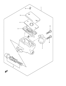 GSF1200S Передний тормозной цилиндр