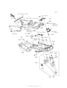 ZX1400 Заднее крыло