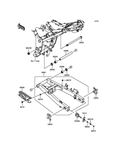 EX250 スイングアーム