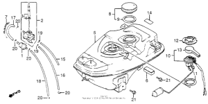 NH125 Топливный бак