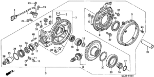 ST1100 (ABS/ TCS) Редуктор