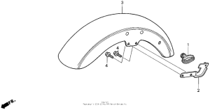 VT1100C2 Vt1100c2front fender