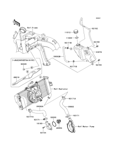EX650 Патрубки охлаждения
