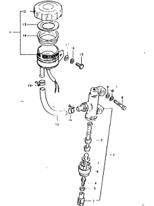 GSX1100 Задний тормозной цилиндр