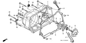 C50 Крышка картера правая