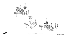 XR400R Подножки