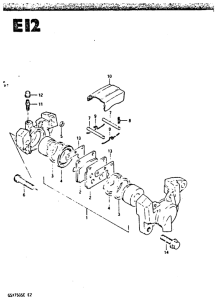 GSX750 Задний суппортs