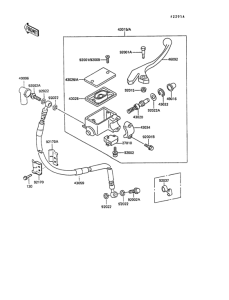 KL250 Front master cylinder(kl250-d8 / d9)
