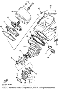 YZ125W Воздушный фильтр