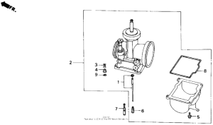 CR500R Carburetor o.p.kit 85-89