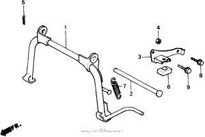 CH80 Подножка центральная