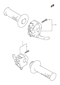 DR125 Рулевой переключатель