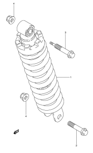 TS50 Задние амортизаторы