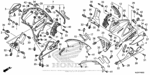 ST1300P (ABS) Нижний обтекатель