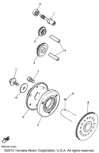 YZF600RG Стартер