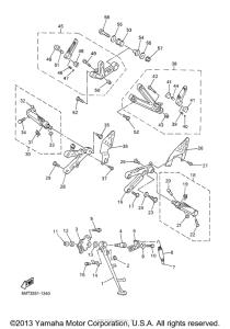 YZF-R6 Подножки