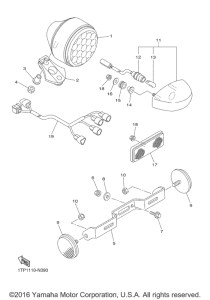 XVS950C Фонарь