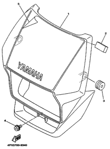 TT250R Обтекатель 1