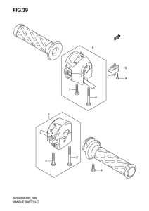 SV650 Рулевой переключатель