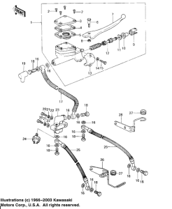 KZ650 Передний тормозной цилиндр