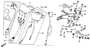 XL500S Speedometer + key set