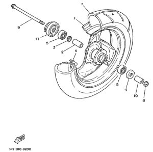 YE50 Переднее колесо